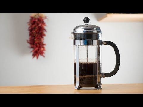 Load video: How to make french pressed cooffee.